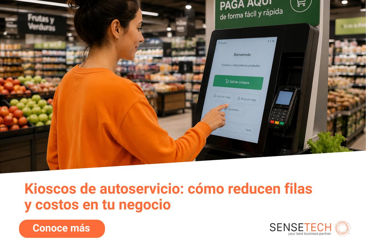 Kioscos de autoservicio: cómo reducen filas y costos en tu negocio