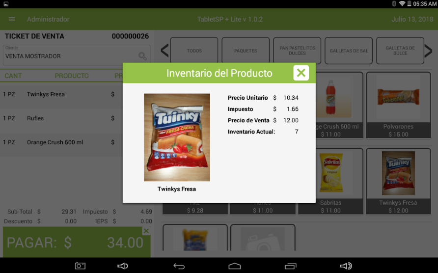 App Tablet SP+ Lite - Punto de Venta